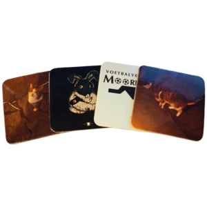 Set van 4 gepersonaliseerde onderzetters met eigen foto